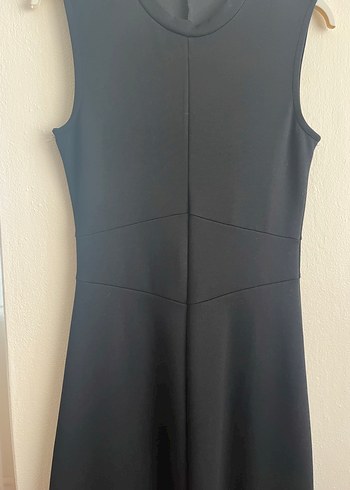 Siyah Kolsuz Uzun Elbise - Görsel 2