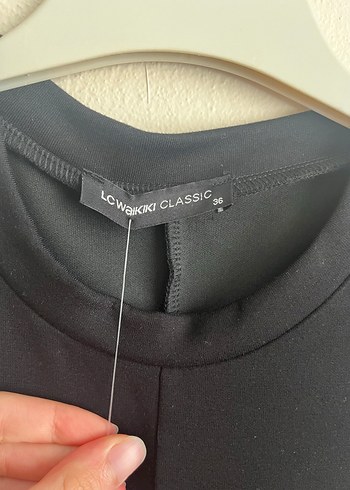 Siyah Kolsuz Uzun Elbise - Görsel 3