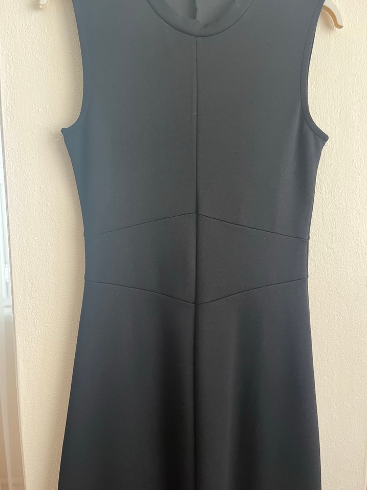 Siyah Kolsuz Uzun Elbise - Görsel 2