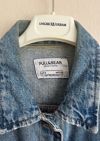 Düğmeli Kolsuz Mavi Kot Ceket - Görsel 2