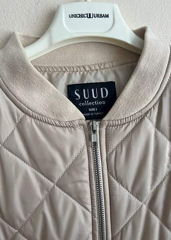 Bej Kadın Kapitone Midi Ceket - Görsel 2