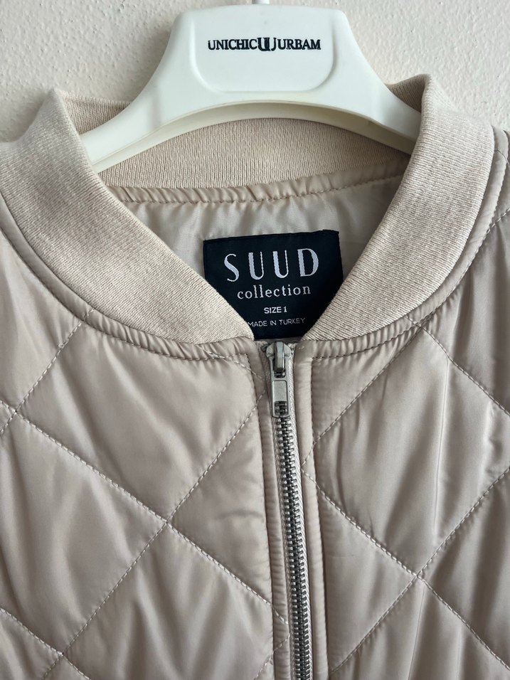 Bej Kadın Kapitone Midi Ceket - Görsel 2