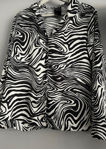 xs Beden Zebra Desenli Pijama Takımı