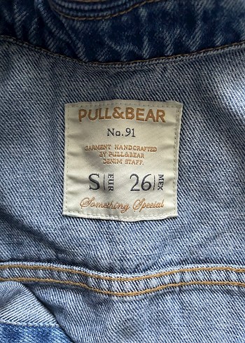 s Beden Kısa Kollu Kadın Mavi Denim Ceket
