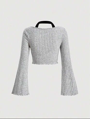 Bershka Gri crop Y2K