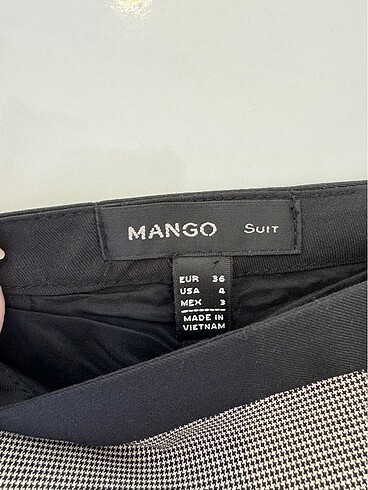 s Beden Mango Pileli Mini Etek