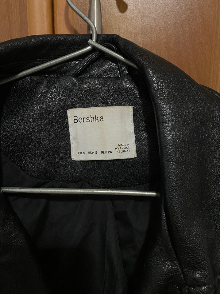 Bershka Siyah Kadın Deri Ceket - Görsel 2