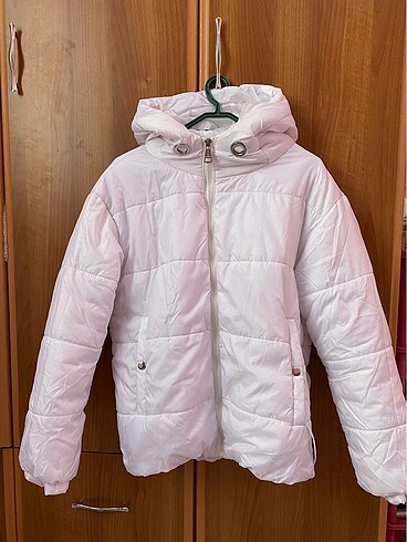 Zara Beyaz Kadın Mont