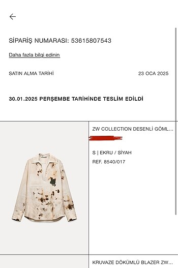 Zara Zw Collection Gömlek