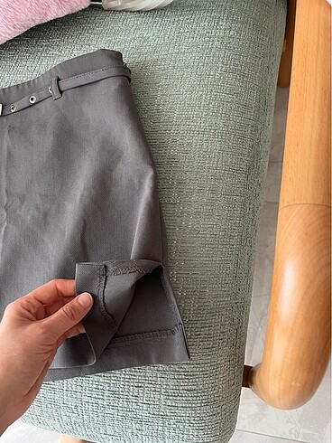 xs Beden gri Renk Pull and bear mini etek