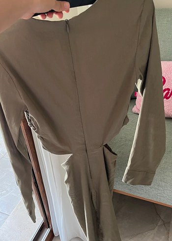 xs Beden haki Renk Zara Kadın Elbise