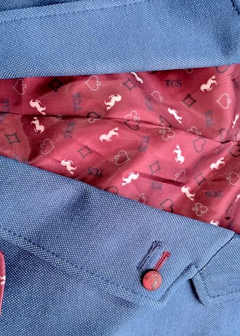 Mavi Düğmeli Erkek Ceket - Görsel 3