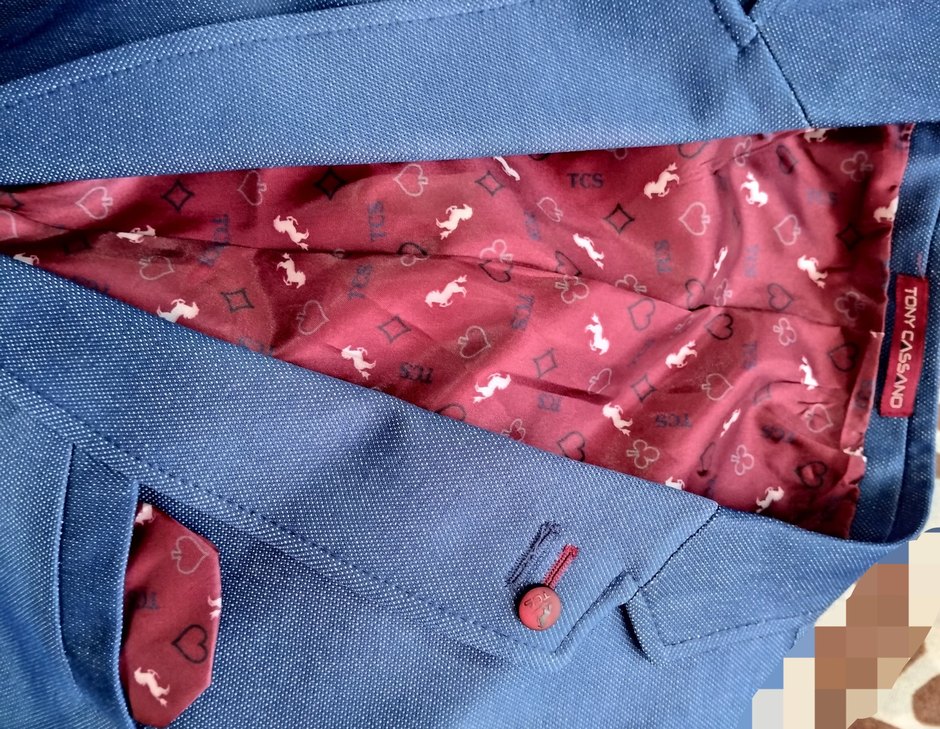 Mavi Düğmeli Erkek Ceket - Görsel 3