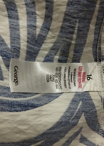 Navy Zebra Desenli elbise - Görsel 4