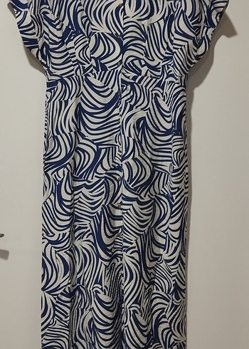 Navy Zebra Desenli elbise - Görsel 2