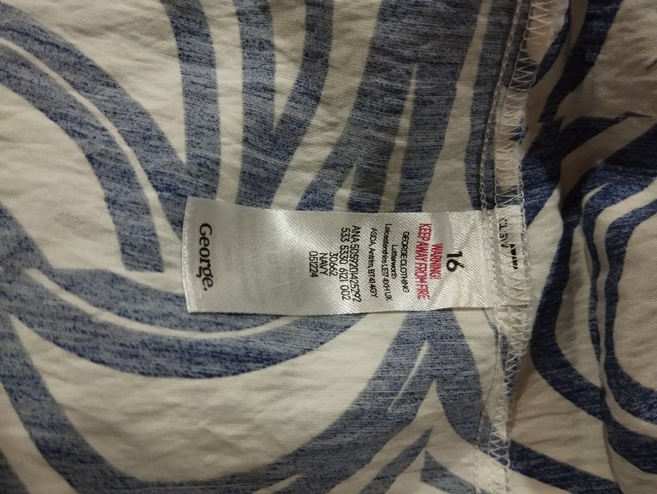 Navy Zebra Desenli elbise - Görsel 4