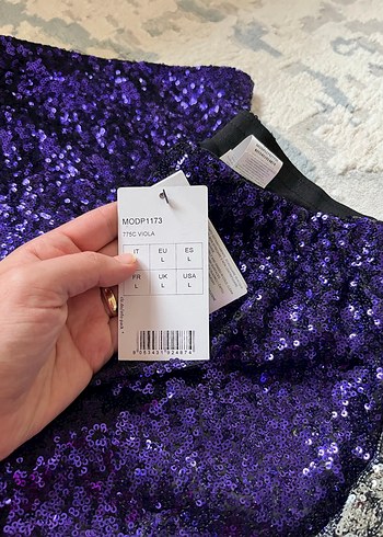 Parlak  Desenli Kadın  Pantolon - Görsel 6