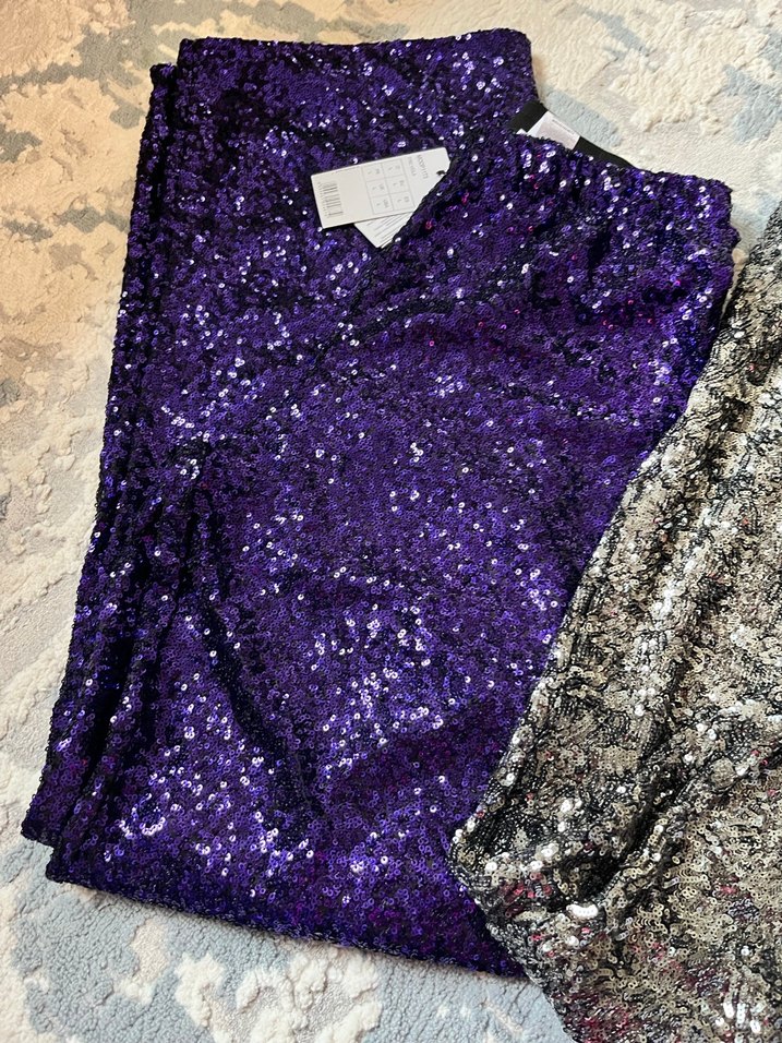 Parlak  Desenli Kadın  Pantolon - Görsel 2