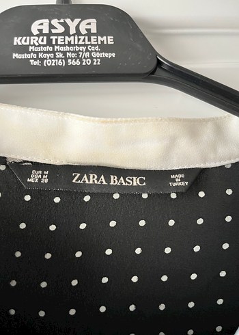 Puantiye Desenli Siyah Midi Elbise - Görsel 2