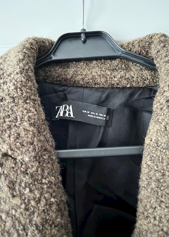 Düğmeli Kahverengi Midi Kadın Kaban - Görsel 4