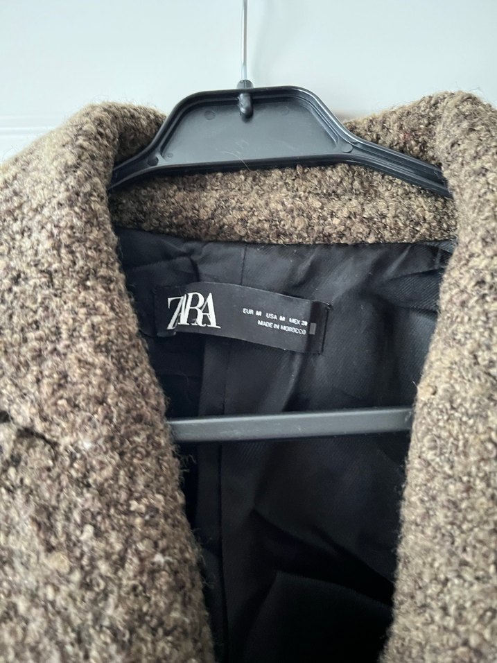 Düğmeli Kahverengi Midi Kadın Kaban - Görsel 4