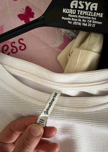 Beyaz Kadın Keten Kısa Kollu Salaş Tişört elbise - Görsel 3