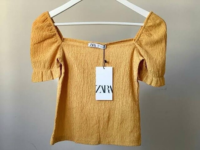Zara crop bluz (sarı)