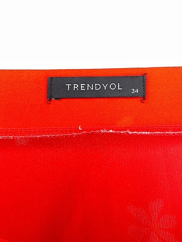 34 Beden kırmızı Renk Trendyol & Milla Uzun Etek %70 İndirimli.