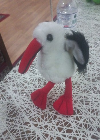 Beyaz Renkli Peluş Kuş Oyuncak