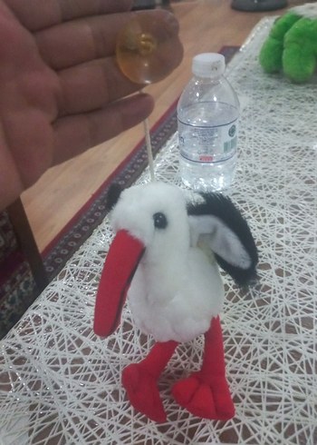 Ikea Beyaz Renkli Peluş Kuş Oyuncak