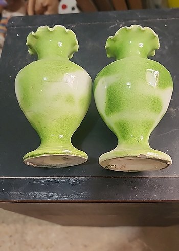 Diğer Yeşil Renkli Seramik Vazo Çifti