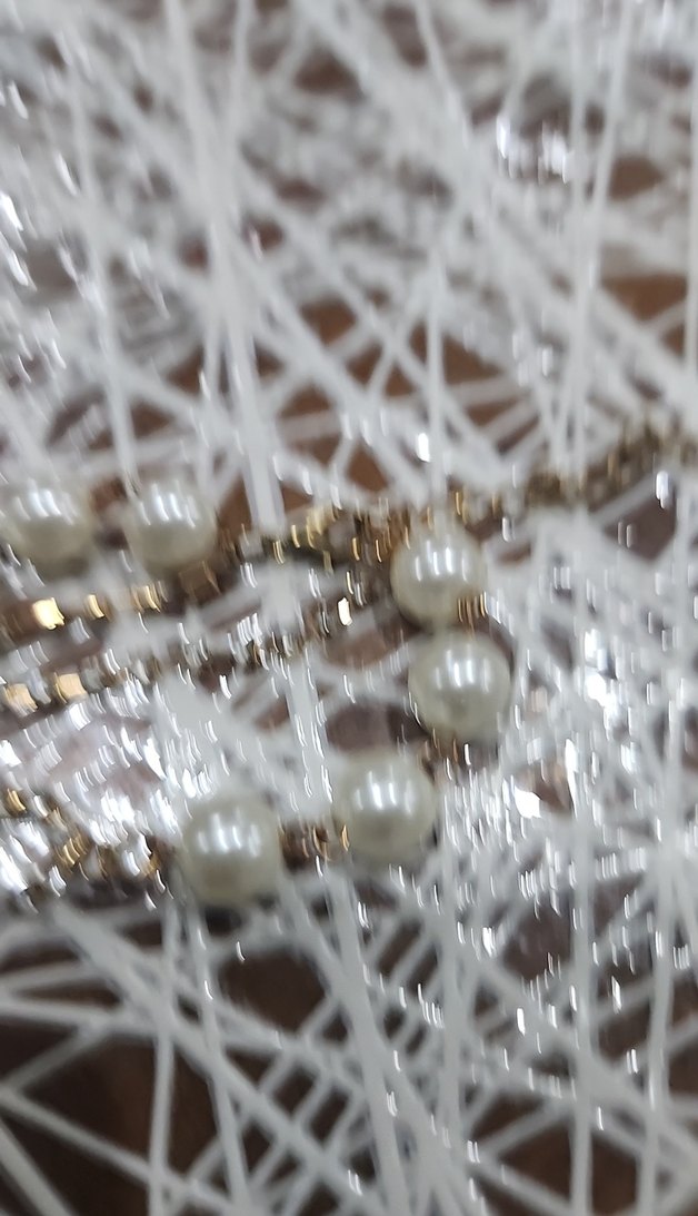 İnci Boncuklu Beyaz Kadın El Zinciri - Görsel 3