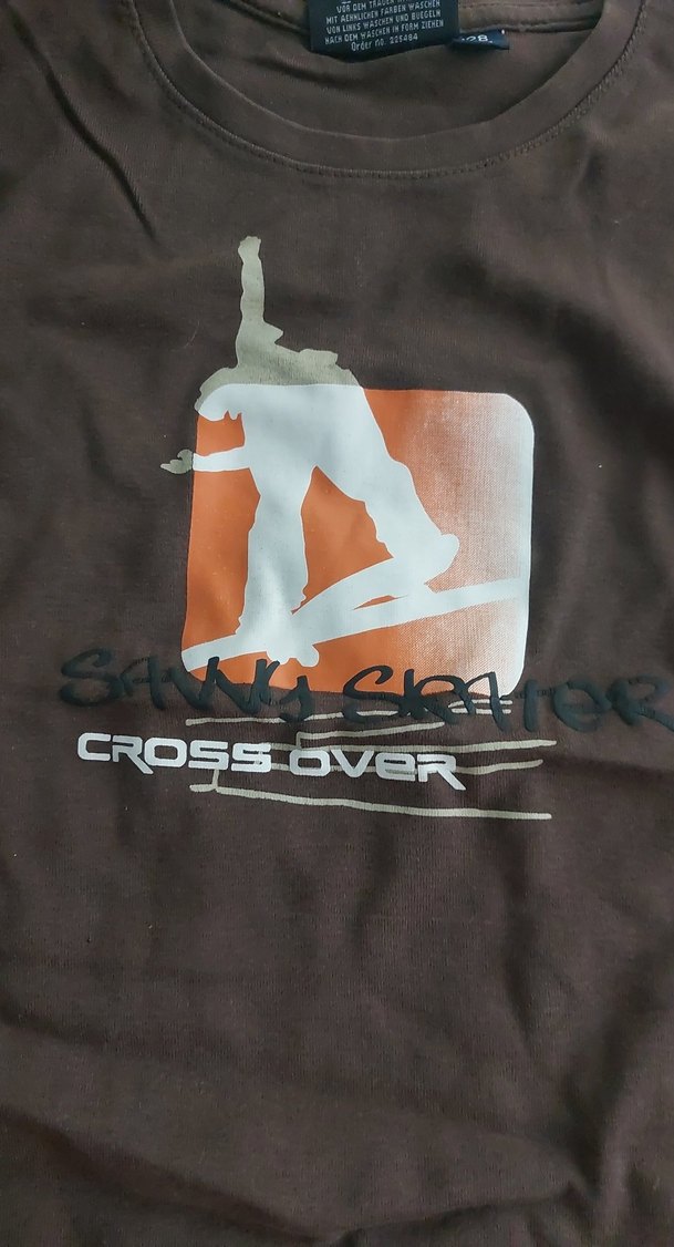 Kız Çocuk Kahverengi Baskılı Uzun Kollu Tişört - Görsel 3