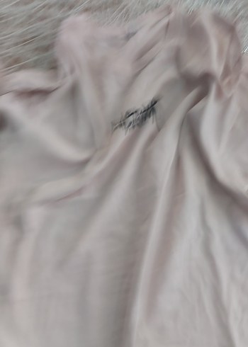 Pembe Pamuklu Hamile Tişörtü, Kısa Kollu - Görsel 3