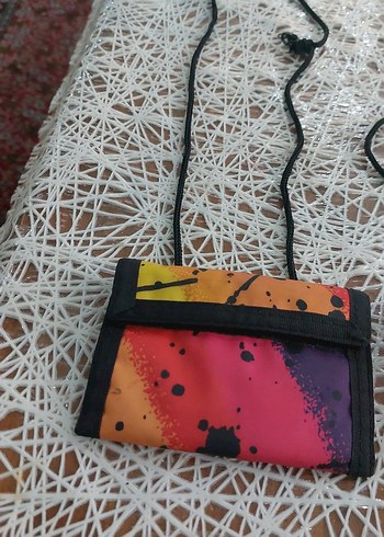 Renkli Bağcıklı Çocuk Cüzdanı Velcro - Görsel 2