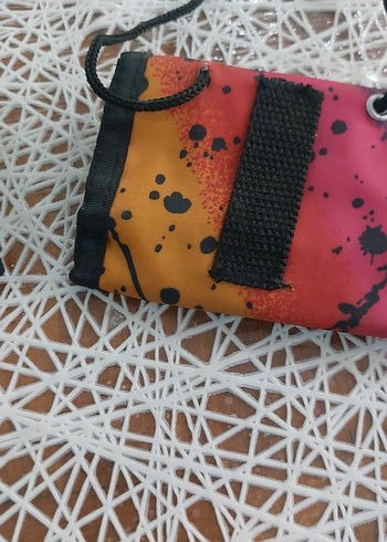 Renkli Bağcıklı Çocuk Cüzdanı Velcro - Görsel 5