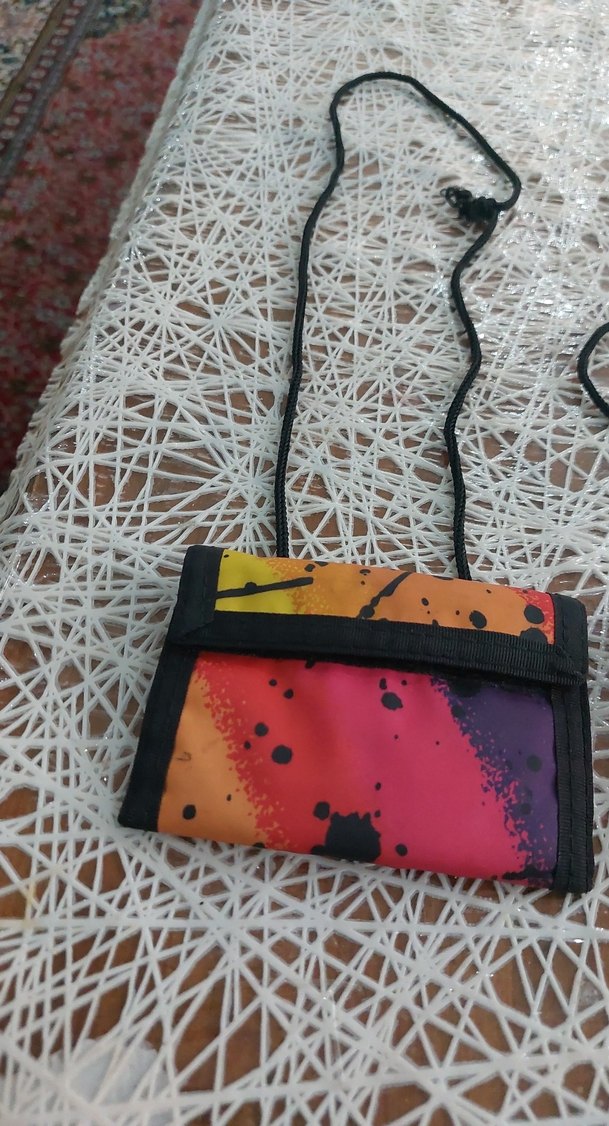 Renkli Bağcıklı Çocuk Cüzdanı Velcro - Görsel 2