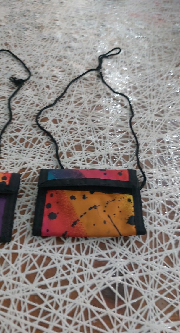 Renkli Bağcıklı Çocuk Cüzdanı Velcro - Görsel 3