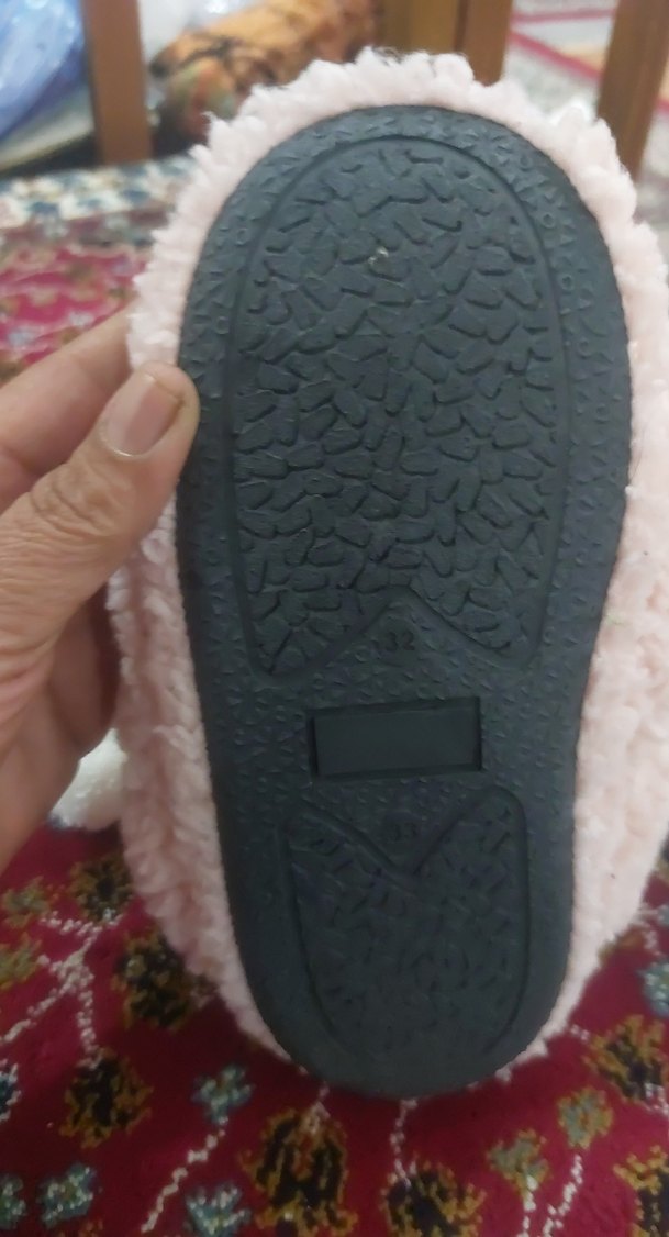 Kız Çocukları İçin Pembe Sıcak Peluş Terlik - Görsel 3