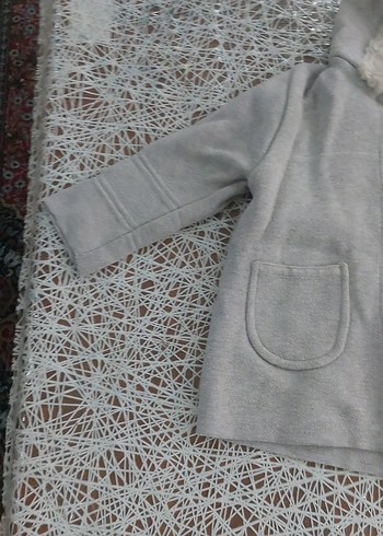 Gri Kürklü Kapüşonlu Erkek Çocuk Kabanı - Görsel 2