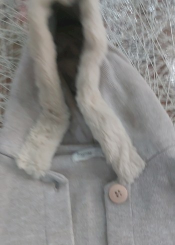 Gri Kürklü Kapüşonlu Erkek Çocuk Kabanı - Görsel 5