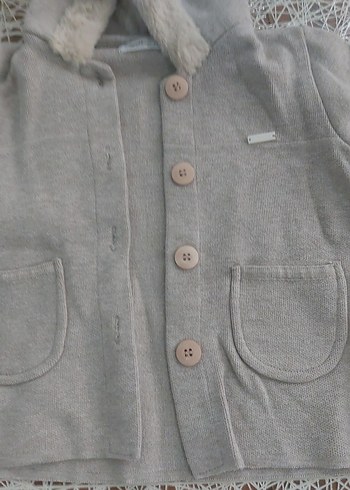 Gri Kürklü Kapüşonlu Erkek Çocuk Kabanı - Görsel 4