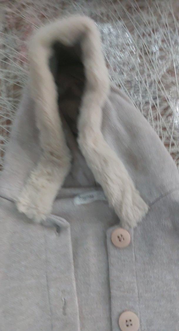 Gri Kürklü Kapüşonlu Erkek Çocuk Kabanı - Görsel 5