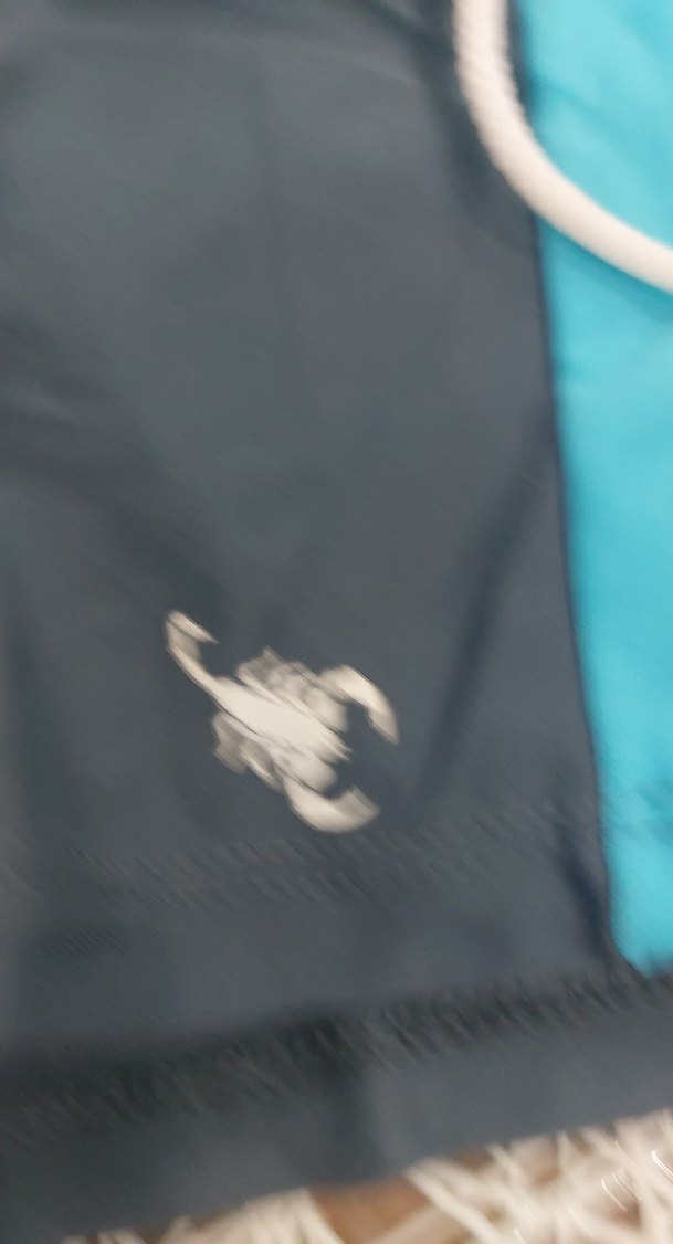 Erkek Çocuk Mavi Gri Yüzme Şortu - Görsel 2