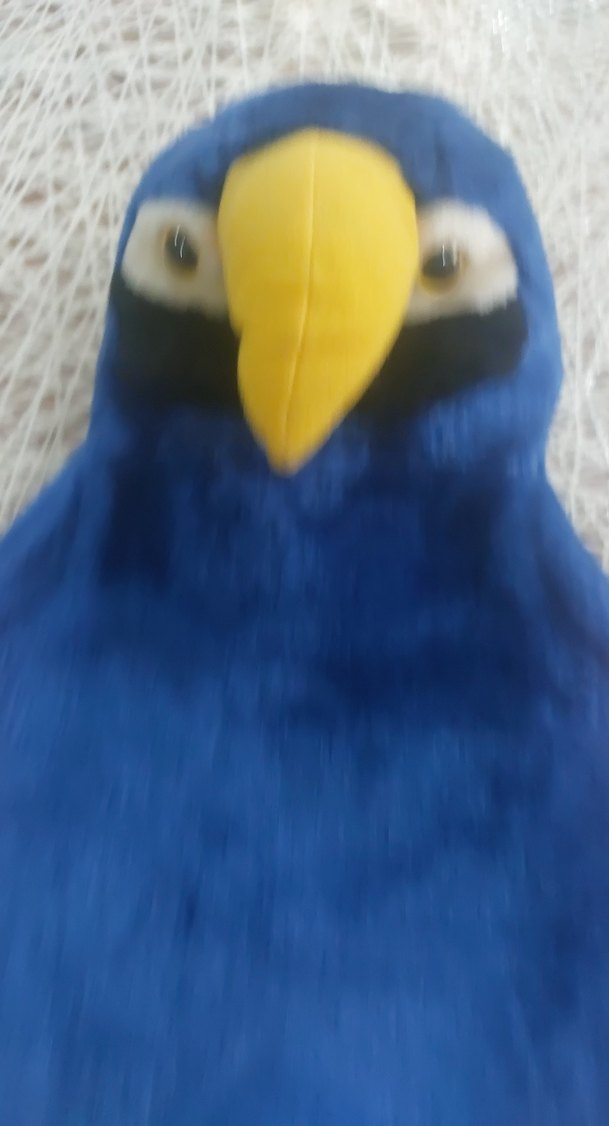 Mavi ve Turuncu Peluş Oyuncak Kuş tulug - Görsel 2