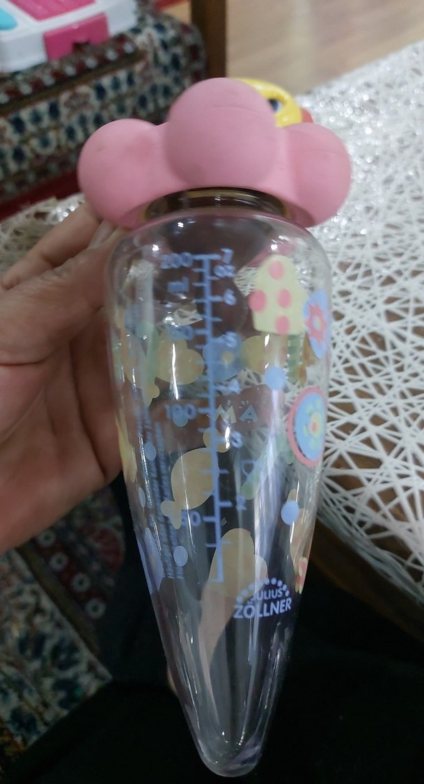 Renkli Desenli Bebek Biberonu - Görsel 4