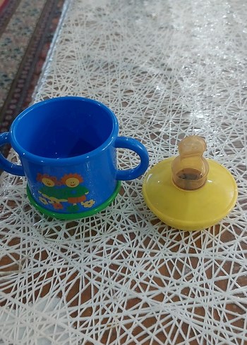 Renkli Mavi Bebek Biberonu - Görsel 4