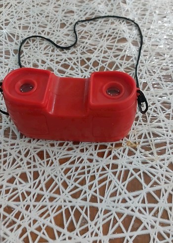 Kırmızı Renkli Mini Dürbün - Görsel 2