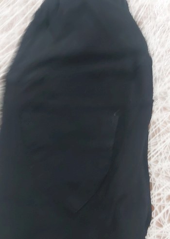 Düğmeli hamile Siyah Kadın Kumaş Pantolon - Görsel 4