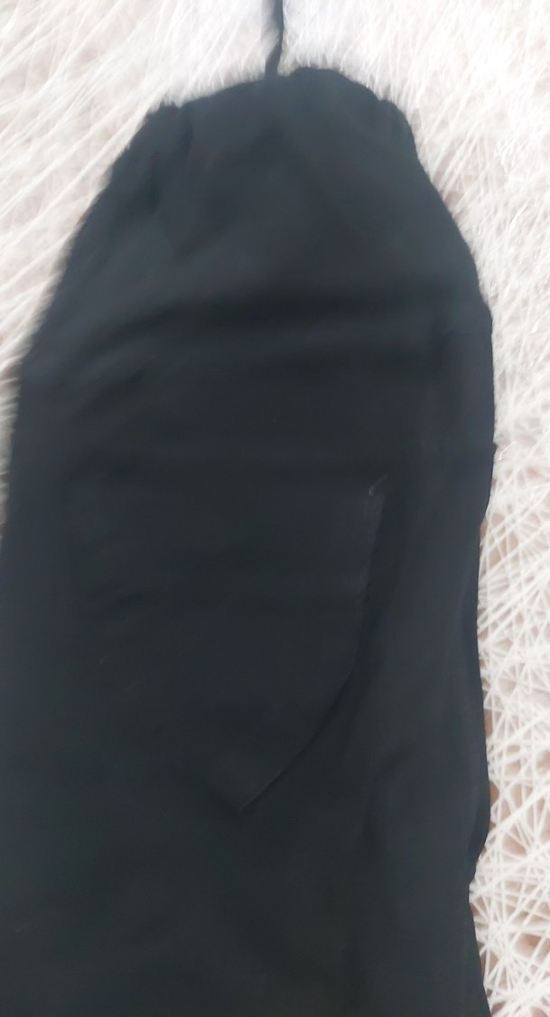 Düğmeli hamile Siyah Kadın Kumaş Pantolon - Görsel 4